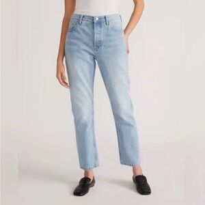 Everlane women’s 90’s cheeky ankle jean, size 25 in “Diamond”